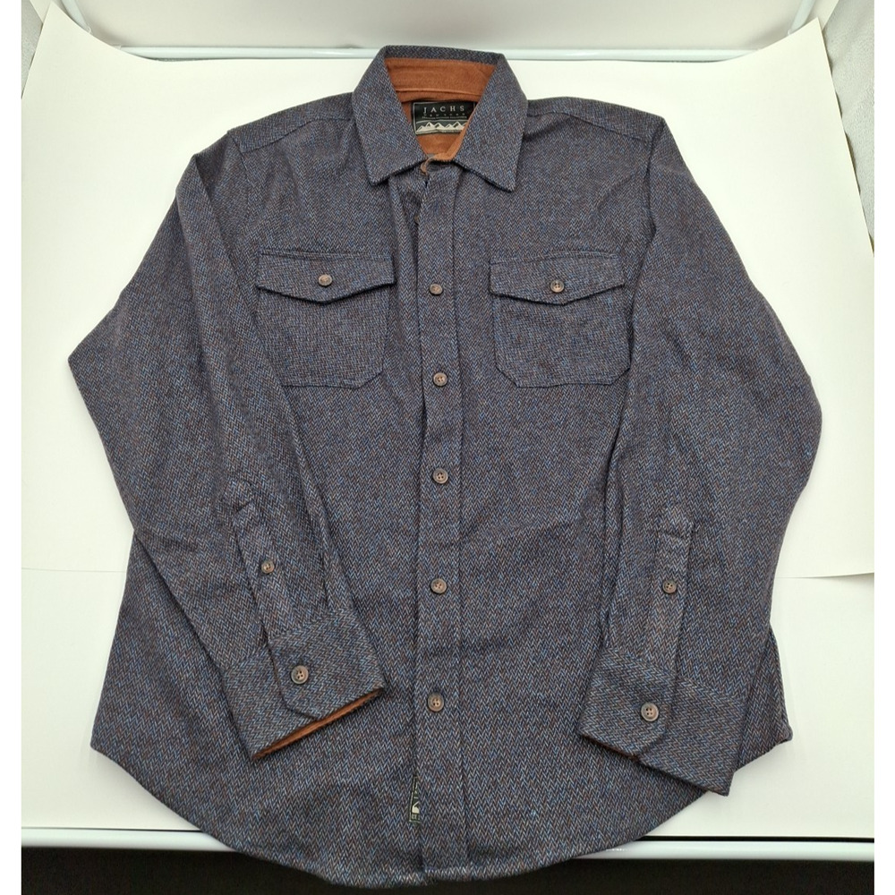 Jach's Outdoor Men's Blue / Brown Long Sleeve Thick Flannel - Size: Large - New!